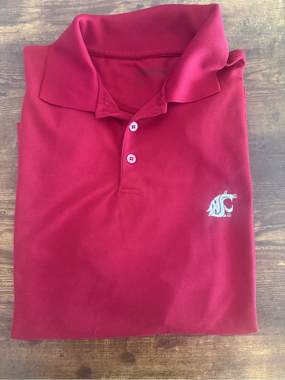Washington State Cougars Men's Maroon Polo Shirt